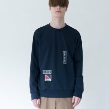 LESS AND RELAXED SWEATSHIRTS (NAVY)