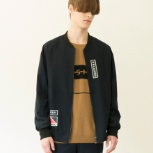 ci OVERSIZED BOMBER JACKET (NAVY)