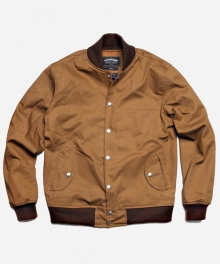 TWILL STADIUM JACKET _ CAMEL