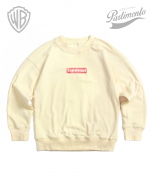 [Warner Bros.] Superman Sweat shirt Cream