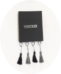 띵커(THINCKER) Thincker  Tassel earring (Black / Gray)