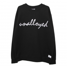 [15FW] UNALLOYED LOGO SWEATSHIRT (BLACK) [어널로이드 로고 맨투맨]