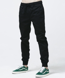 Banding jogger pants -Black