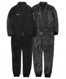 UTP-FJ01 golden-age jumpsuit[TR black / coating black(UNISEX)]