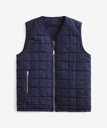 Reversible Quilting Inner Vest Navy