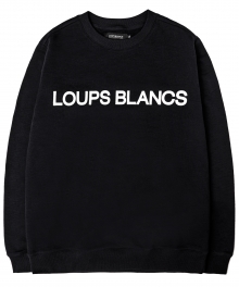 Loups Blancs Logo Sweatshirt (Black)