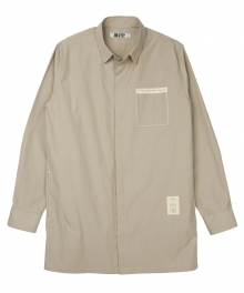 [콰이트] Coat x Shirt (Beige)