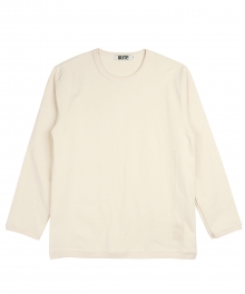 [콰이트] Ribbed Crew Neck T (Ivory)