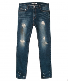 [콰이트]Oil Touch Des Denim Pants