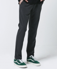 Basic Banding Slacks - Charcoal