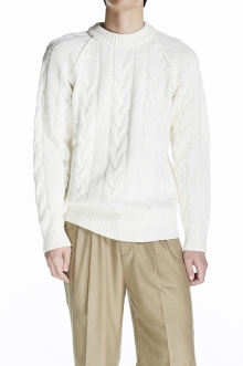 CABLE KNIT SWEATER IVORY