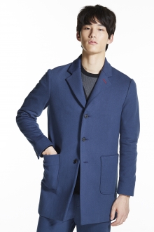 CROSBY JERSEY HEAVY WEIGHT TOPCOAT BLUE