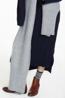 OVERSIZED MUFFLER GRAY