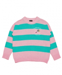 STRIPE KNIT_COTTON CANDY