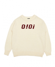 IVORY LOGO KNIT