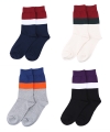 [4개 SET] GIANT STEPS bold stripe socks 4P