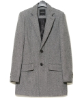 Wool Herringbone Chesterfield Coat