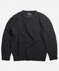 HEAVY FISHER SLEEVE KNIT _ CHAR