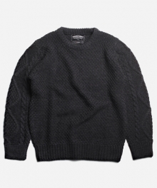 HEAVY FISHER SLEEVE KNIT _ CHAR