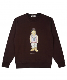 [콰이트] Q Bear Sweatshirt (Burgundy)