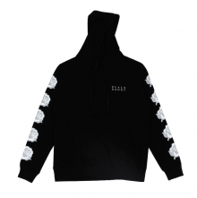 ROSES PULLOVER HOODIE BLACK