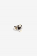모드곤(MODGONE) [모드곤] Twin Moon Knuckle Ring 2 (white Gold)