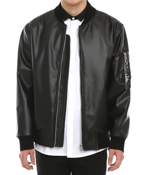 쟈니웨스트(jhonnywest) S.Leather MA1 (Black)