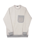 [콰이트] Pocket Fleece Sweatshirt (Grey)