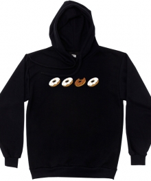 Donuts Hoodie Black