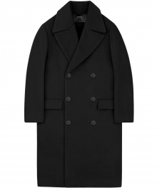 Oversize Double Coat -Black