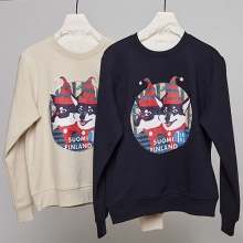 [기모]FINLANDER DOG PATCH SWEAT SHIRT