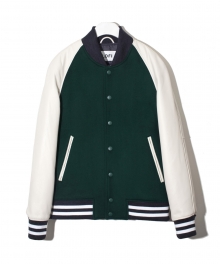 LOFI Stadium Jacket Raglan type (GREEN X WHITE)