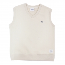 [기모]PATCH LOGO VEST (IVORY)