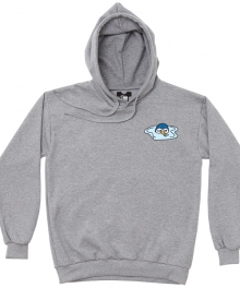 Diving Penguin Hoodie Gray