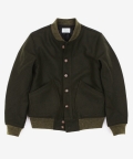 Woolen Blouson Olive Green