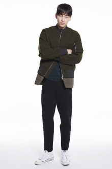 LAYERED BLOUSON KHAKI