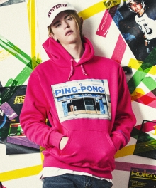 Pingpong Club Hoodie - Cherrypink