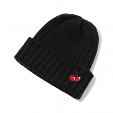 DOUBLE CHERRY BEANIE [BLACK]