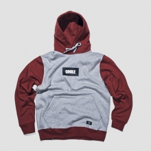 QMILE_OG BOX HOODIE_DEEP RED