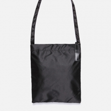 SATIN CROSS & SHOULDER BAG (BLACK)