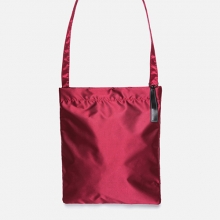 SATIN CROSS & SHOULDER BAG (WINE)