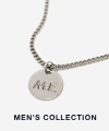 [MENS] usual circle M.E pendant necklace