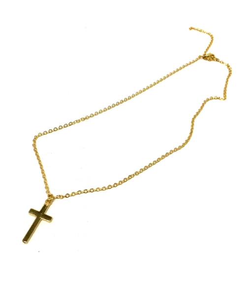 cross chain gold necklace