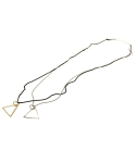 섹스토넘버xx라인(SEXTO' N.XX LINE) double triangle long necklace