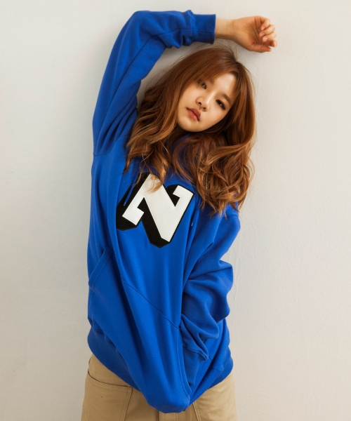 네이키드센스(NAKED SENSE) N PATCH HOODIE [BLUE] - 69,000 | 무신사 스토어