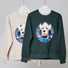 [기모]NETHERLANDS DOG PATCH SWEAT SHIRT WINTER VER