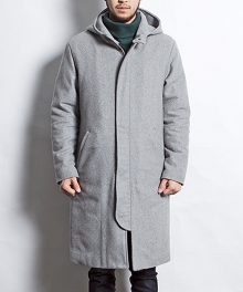 Hooded Warm Coat Grey