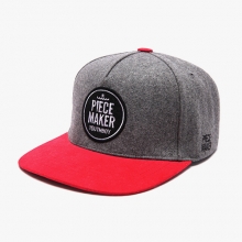 YOUTHBOY 02 SNAPBACK (GREY&WINE)