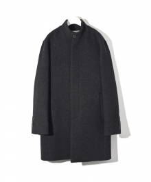 LOFI Crop Collar Coat (CHARCOAL GRAY)