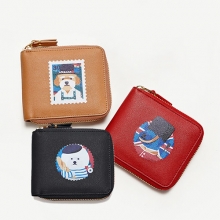 STAMP DOG 1/2 WALLET